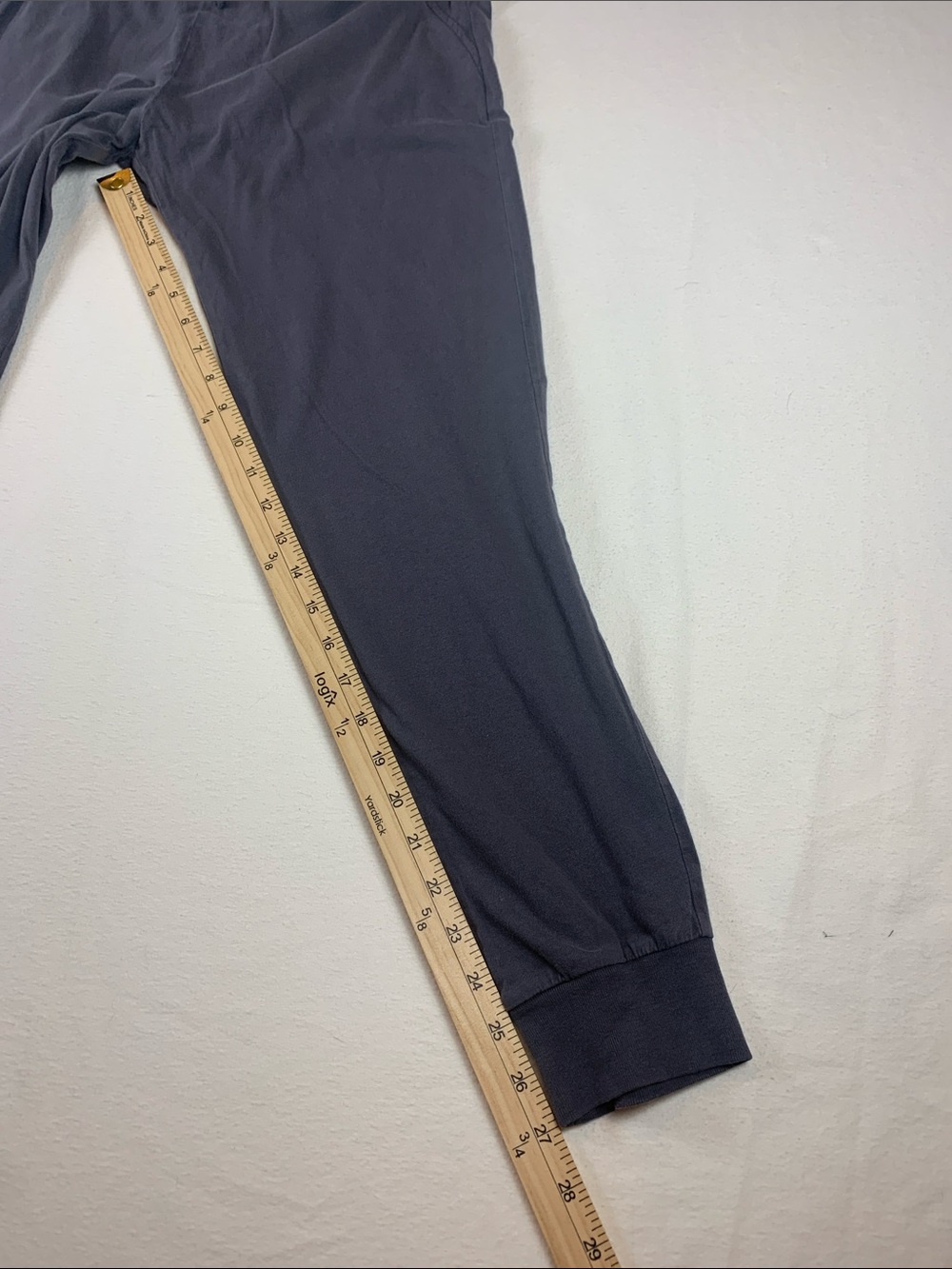J Crew Factory Men’s Cotton Jogger Pajama Pants GUC Small Drawstring Waist Gray - Picture 11 of 15